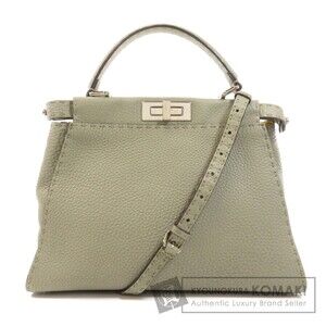 Fendi Peekaboo Selleria Handbag Calfskin